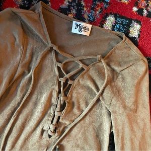 Show Me Your Mumu Bell Sleeve Bodysuit